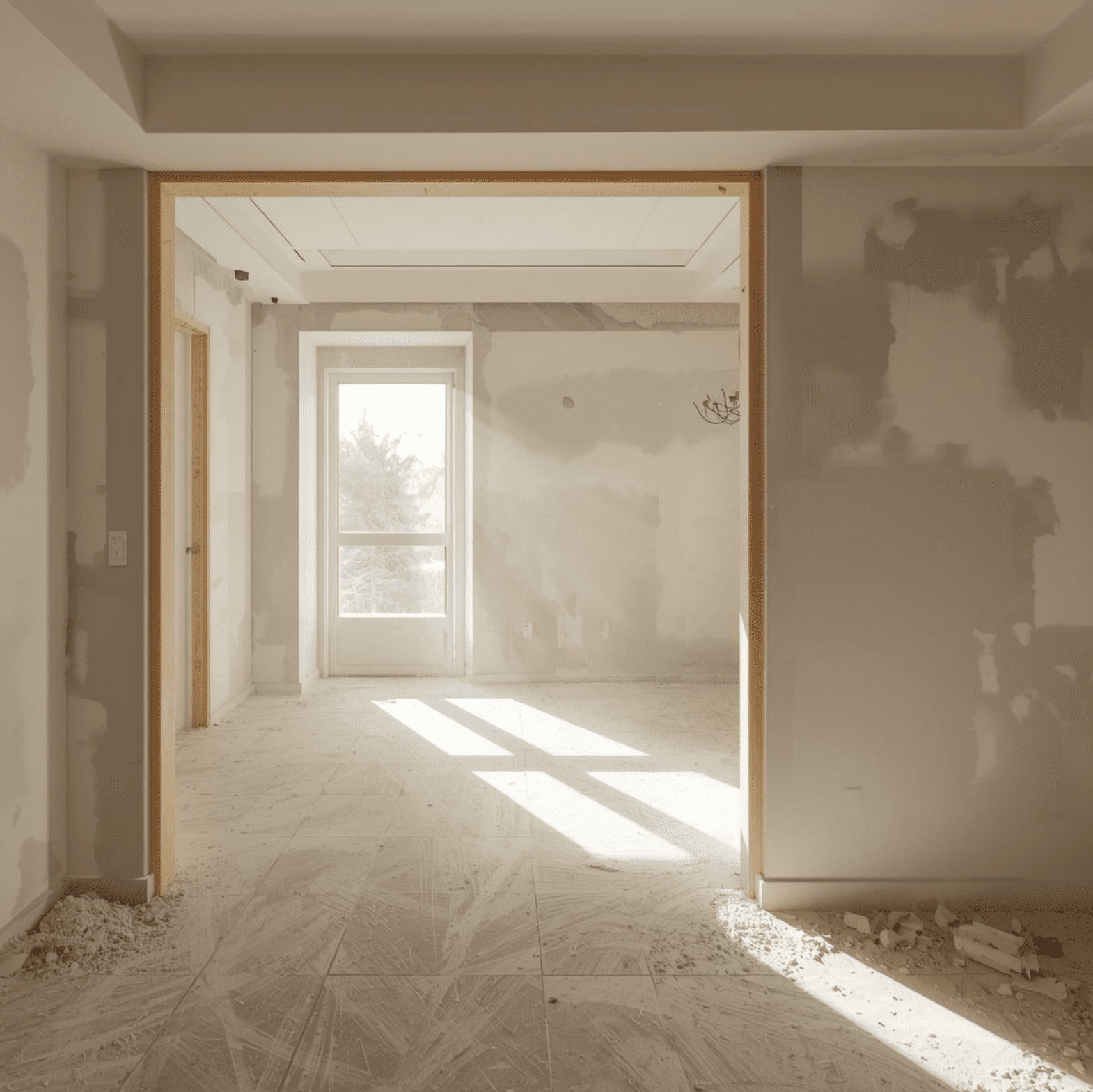 intérieur en cours de rénovation