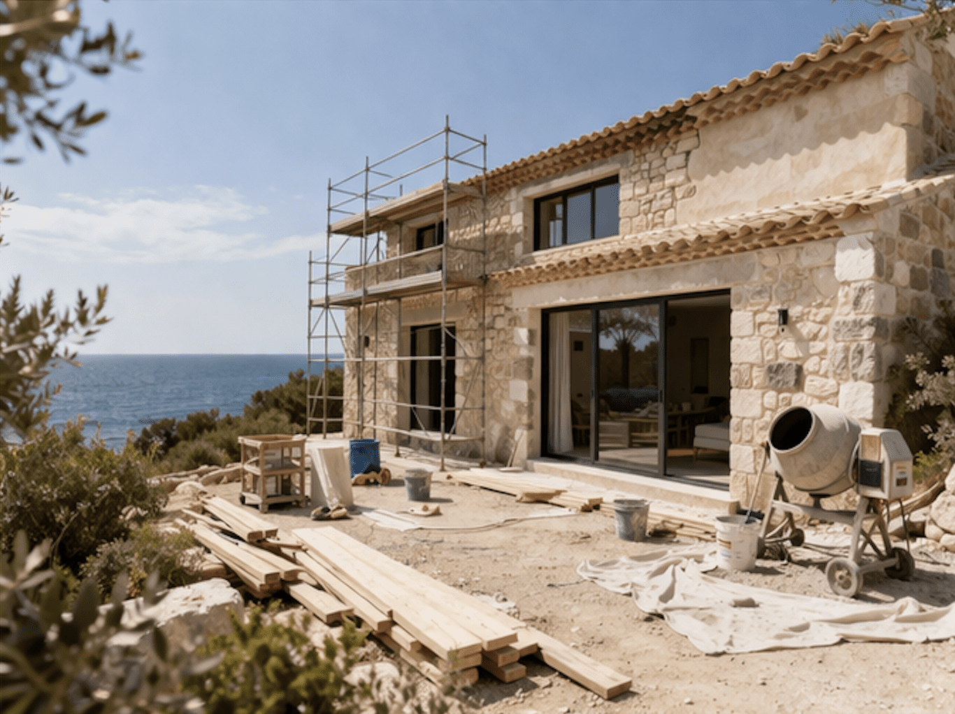 rénover sa maison de vacances - suivi de chantier